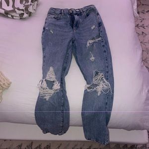 garage straight leg jeans